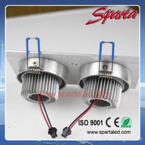 Double head led ceiling light 3*1*2w